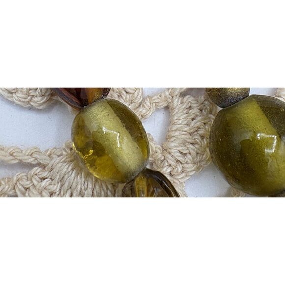 Gorgeous Vintage MCM Double Strand Art Glass Necklace - Picture 9 of 11